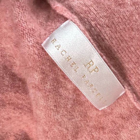 RACHEL PARCELL Pink Long Cardigan with Pearl Detailing (no size tag) - Picture 6 of 7